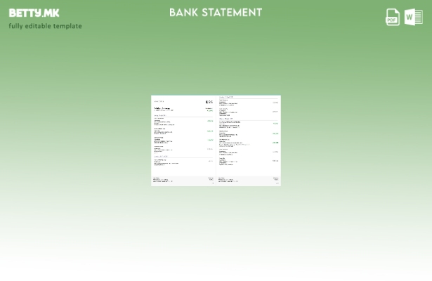 Модерен стил Германија N Шаблон страници за изводи од банка